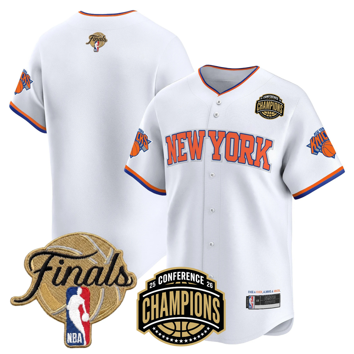 NYK 2026 Finals Vapor Baseball Gold Jersey - Stitched