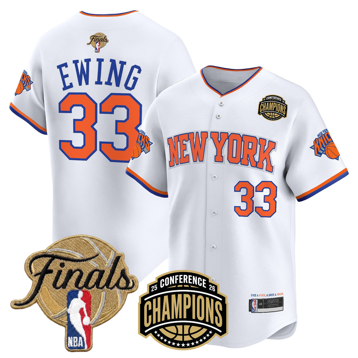 NYK 2026 Finals Vapor Baseball Gold Jersey - Stitched