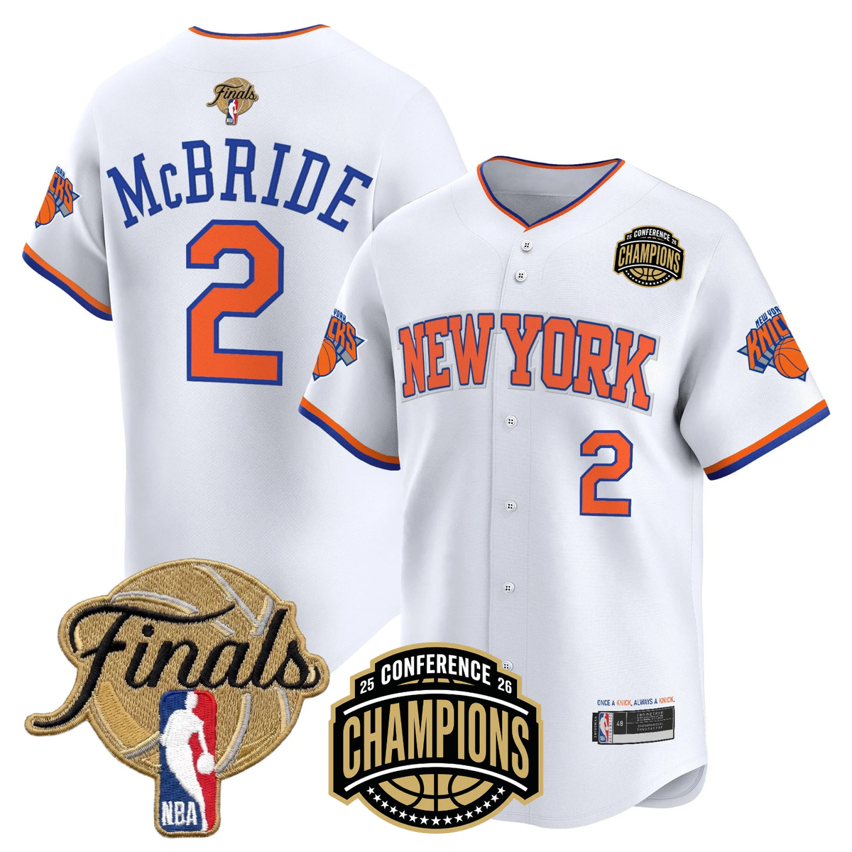NYK 2026 Finals Vapor Baseball Jersey - Stitched