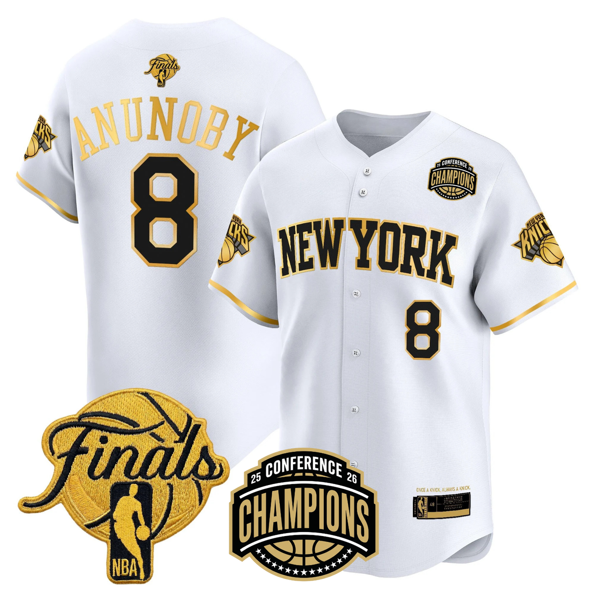 NYK 2026 Finals Vapor Baseball Jersey - Stitched