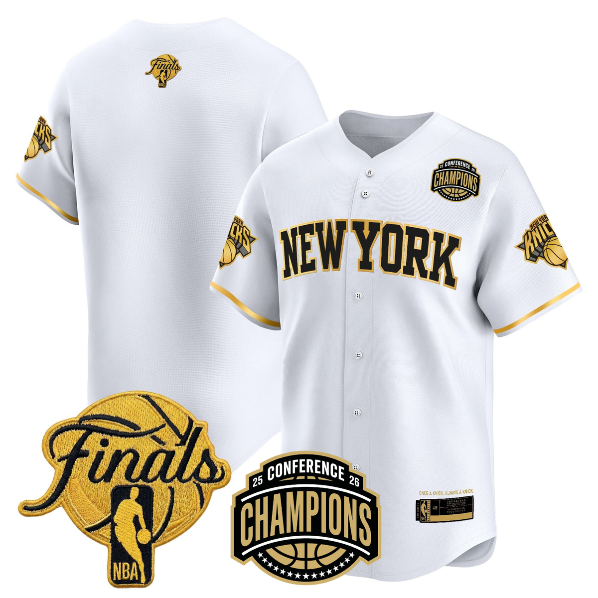 NYK 2026 Finals Vapor Baseball Jersey - Stitched