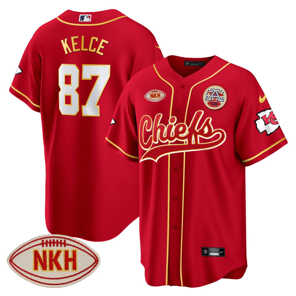 KC NKH Patch Baseball Jersey - All Stitched