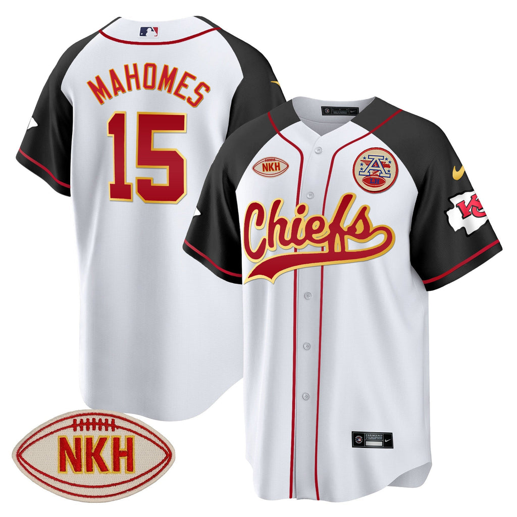 KC NKH Patch Baseball Jersey - All Stitched
