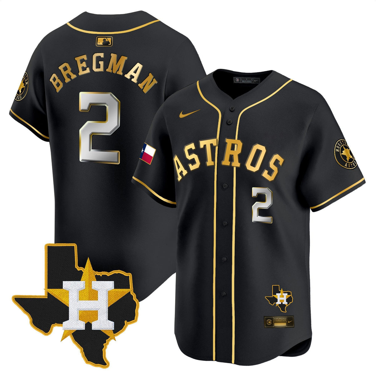 HAS Texas Patch Vapor Premier Limited Jersey - All Stitched