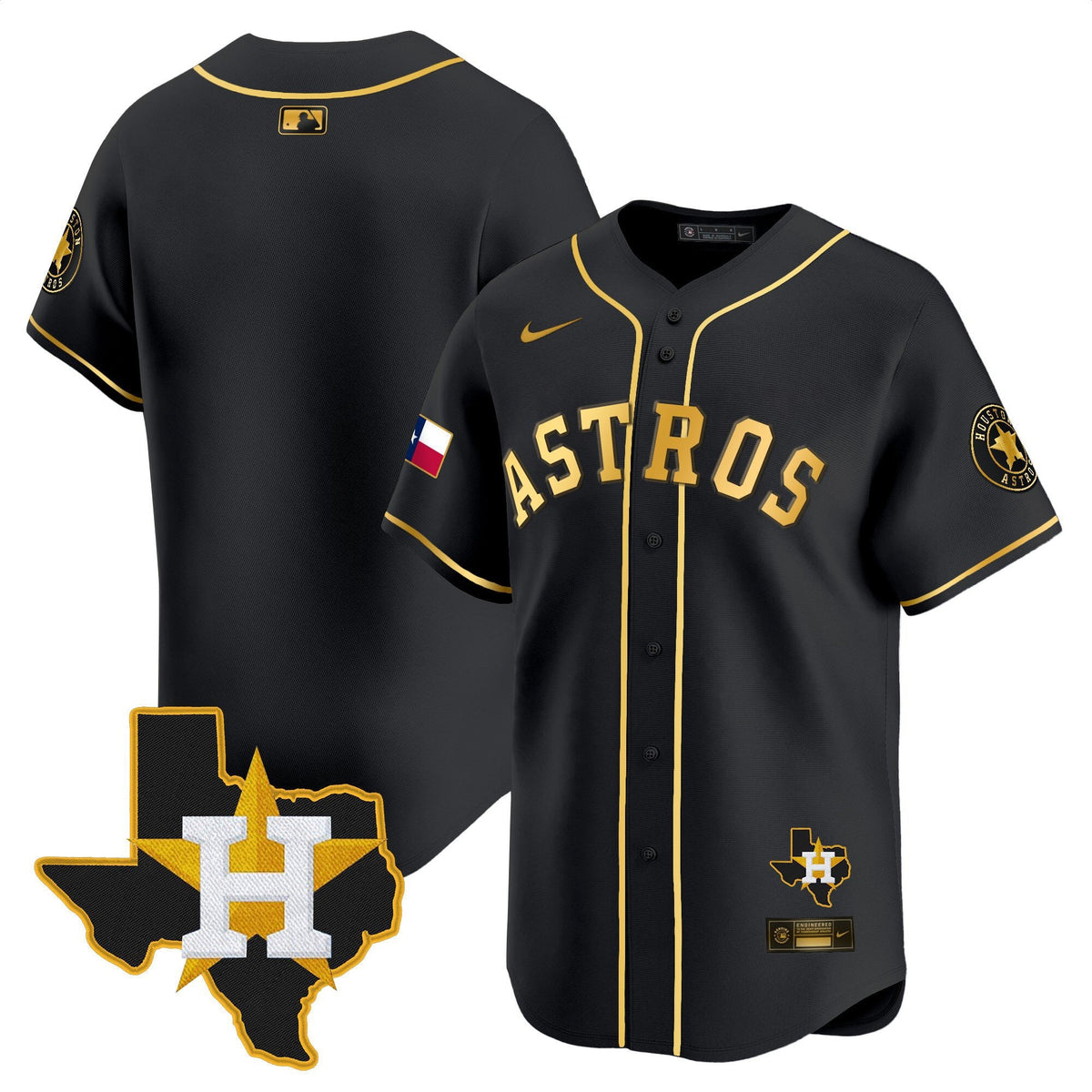 HAS Texas Patch Vapor Premier Limited Jersey - All Stitched