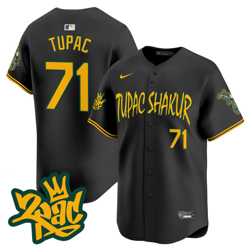 OAK Tupac Shakur Vapor Premier Limited Jersey - Stitched