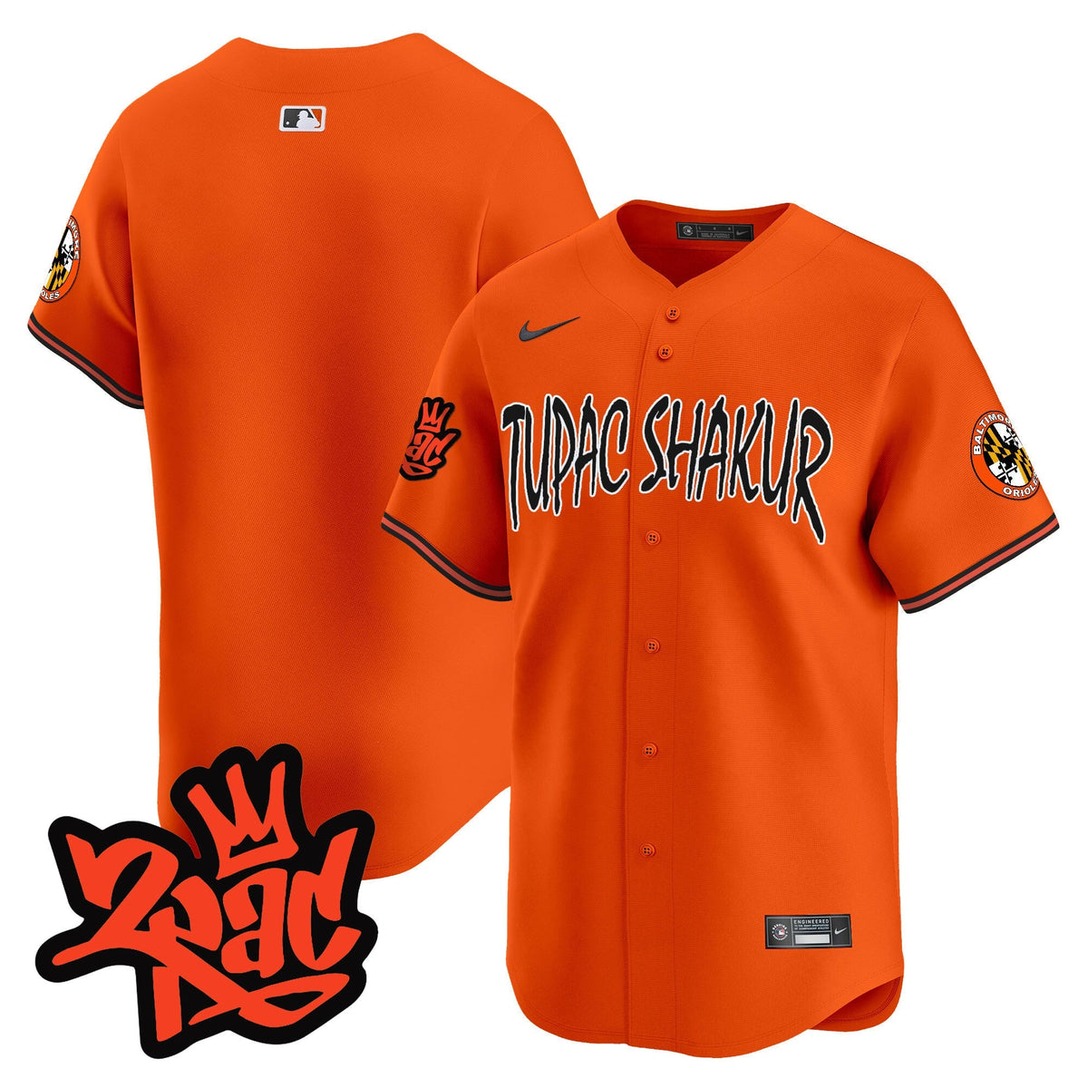Menâs BAL Tupac Shakur Vapor Premier Limited Jersey - All Stitched