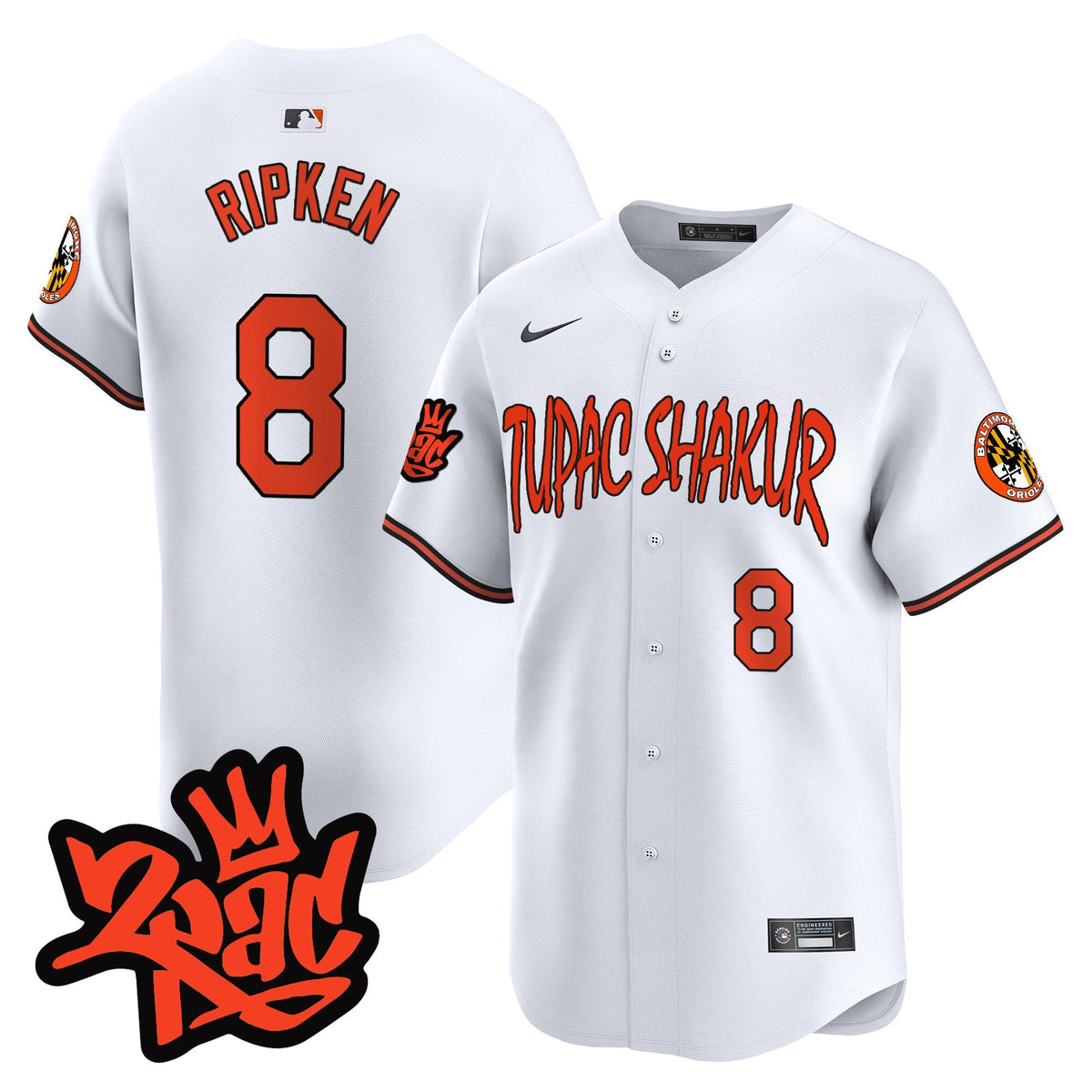 Menâs BAL Tupac Shakur Vapor Premier Limited Jersey - All Stitched
