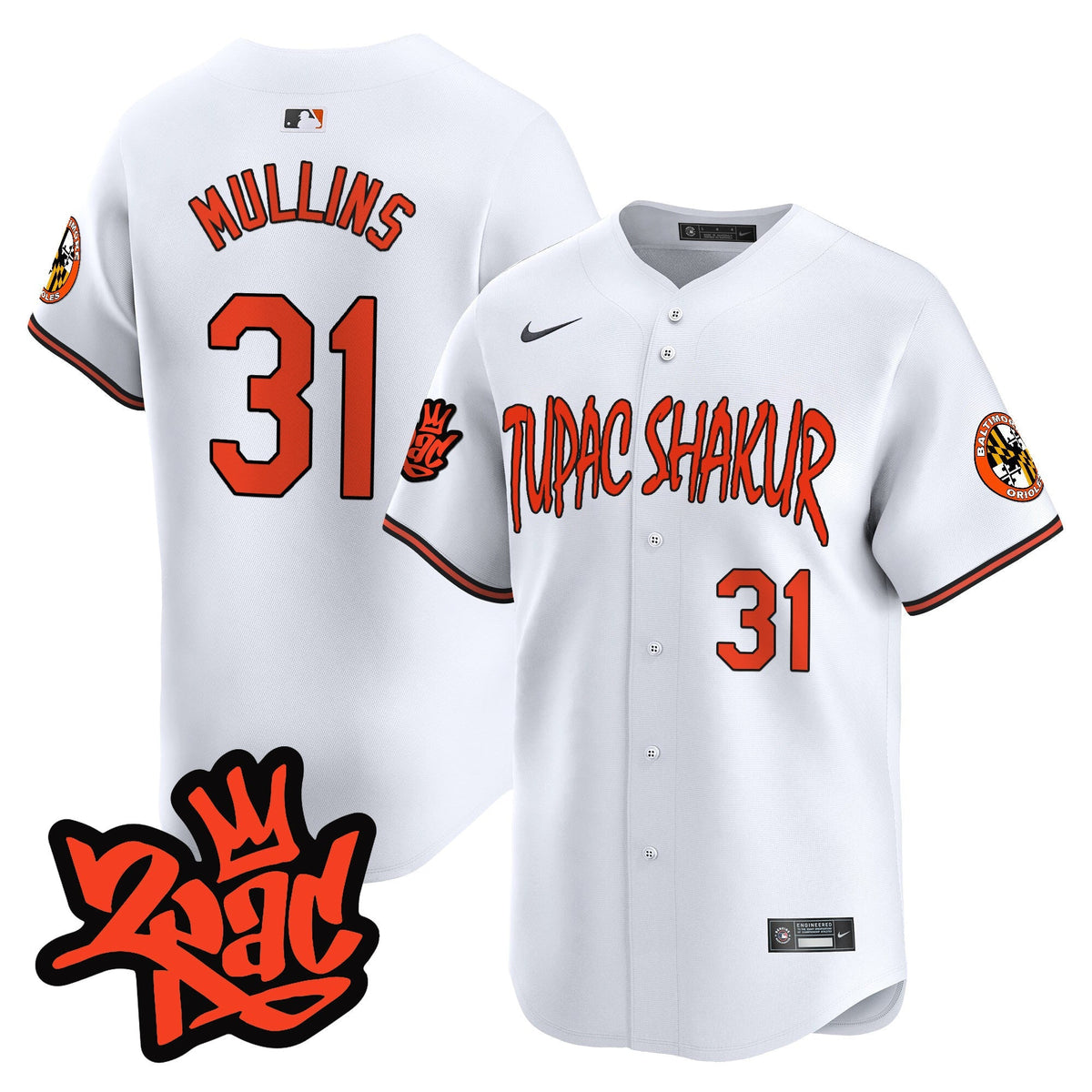 Menâs BAL Tupac Shakur Vapor Premier Limited Jersey - All Stitched