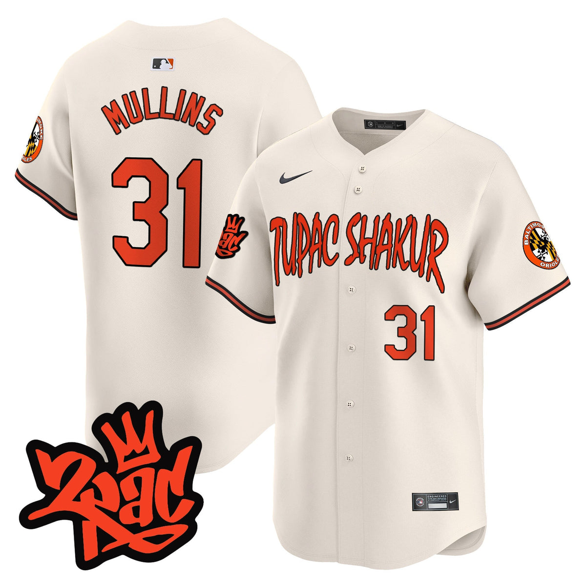 Menâs BAL Tupac Shakur Vapor Premier Limited Jersey - All Stitched