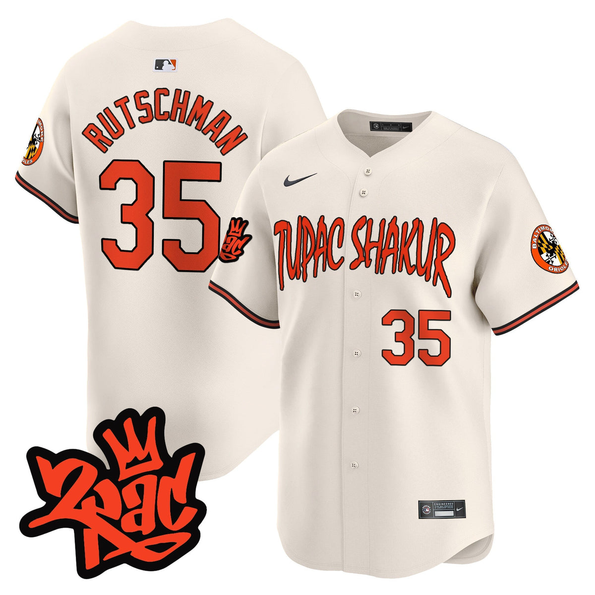 Menâs BAL Tupac Shakur Vapor Premier Limited Jersey - All Stitched