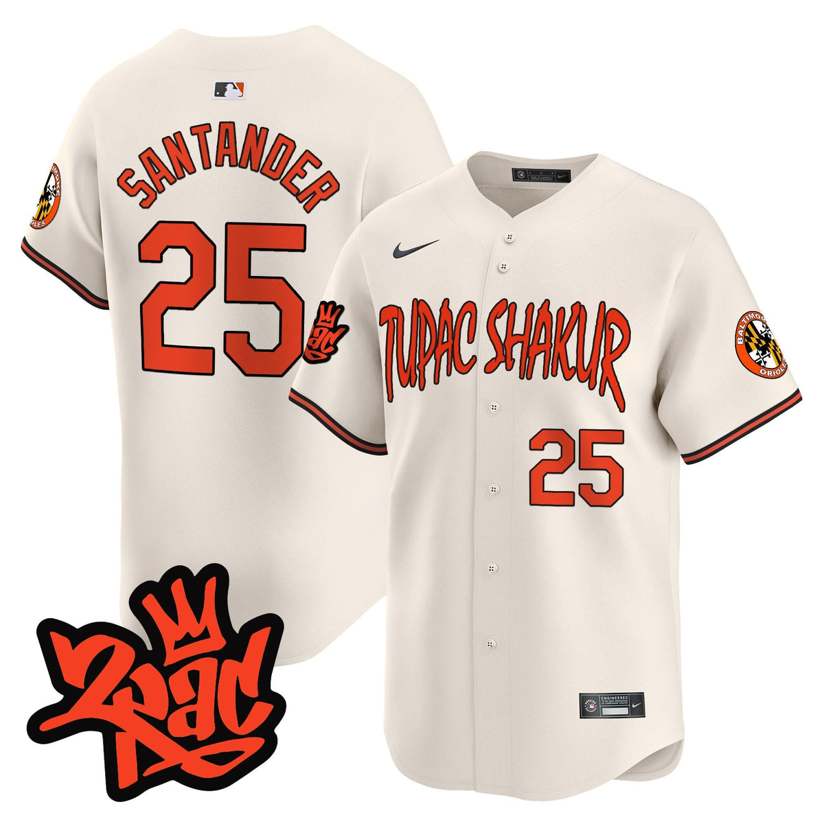 Menâs BAL Tupac Shakur Vapor Premier Limited Jersey - All Stitched