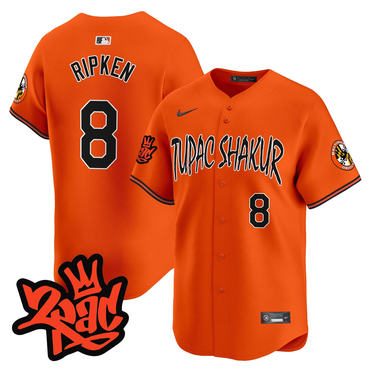 Menâs BAL Tupac Shakur Vapor Premier Limited Jersey - All Stitched
