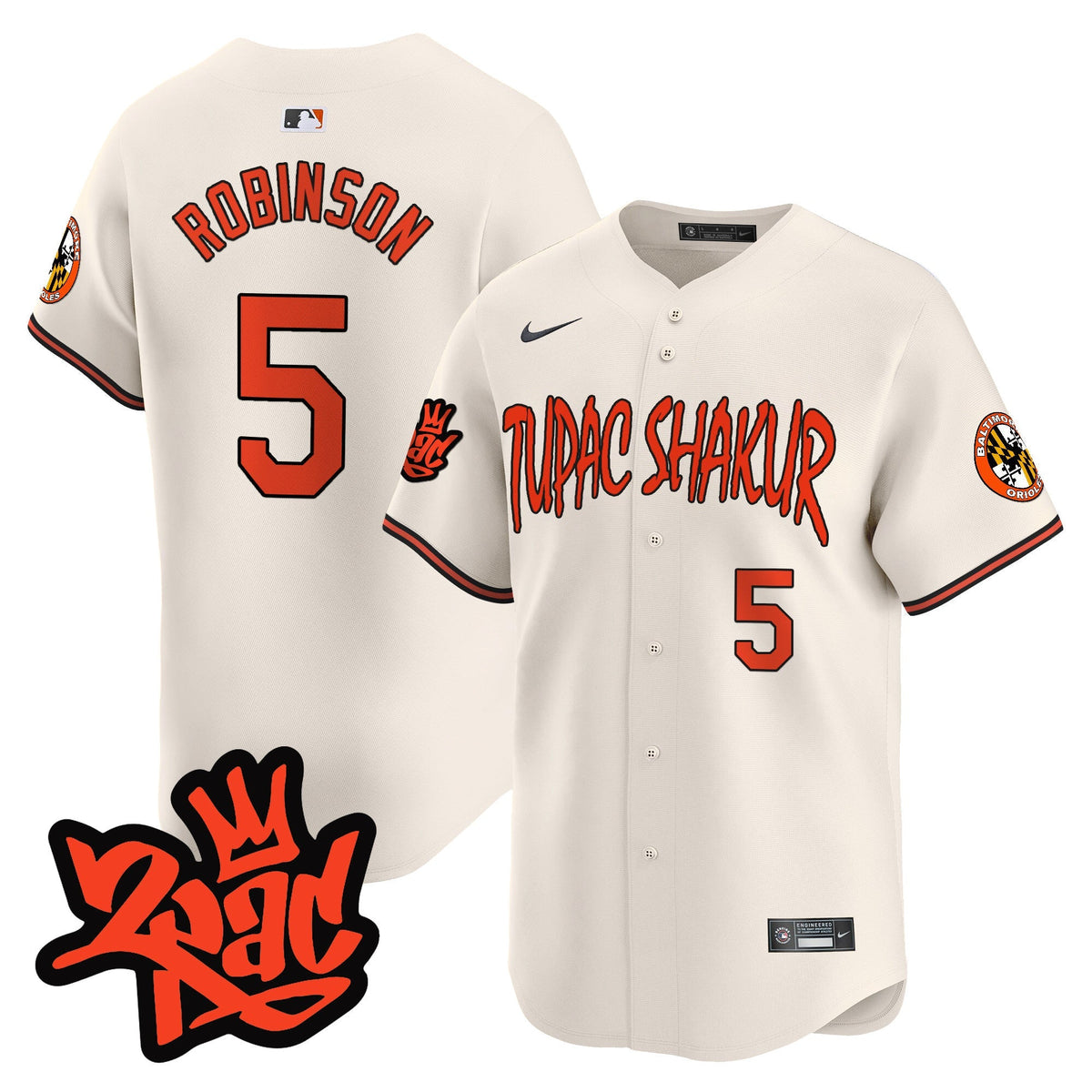 Menâs BAL Tupac Shakur Vapor Premier Limited Jersey - All Stitched