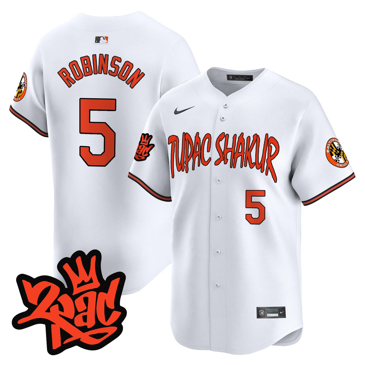 Menâs BAL Tupac Shakur Vapor Premier Limited Jersey - All Stitched