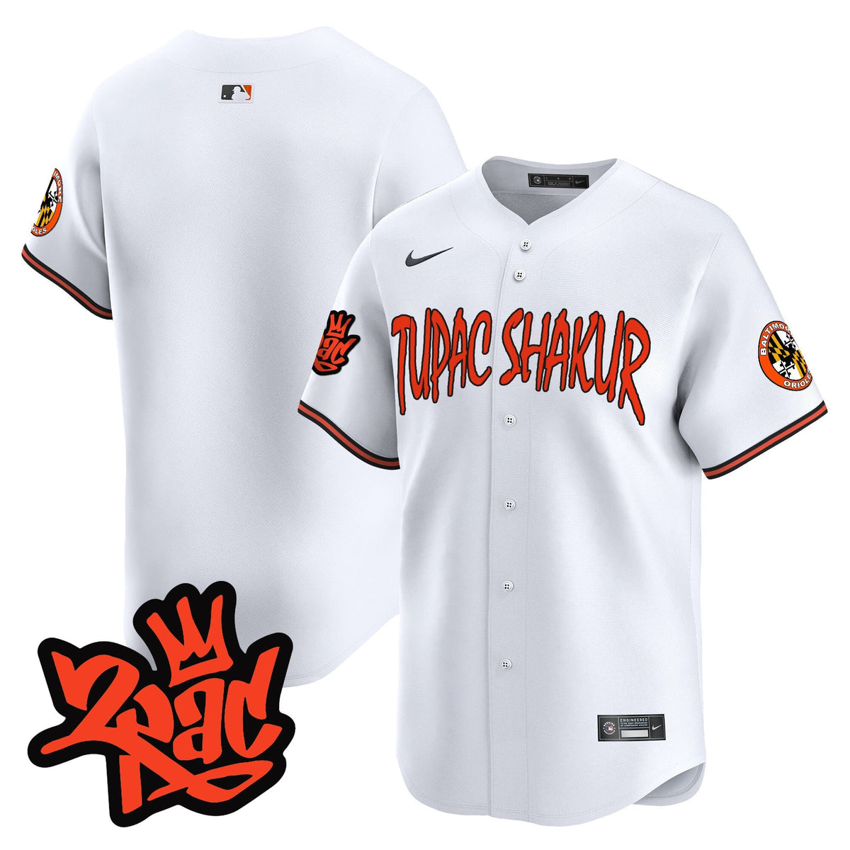 Menâs BAL Tupac Shakur Vapor Premier Limited Jersey - All Stitched