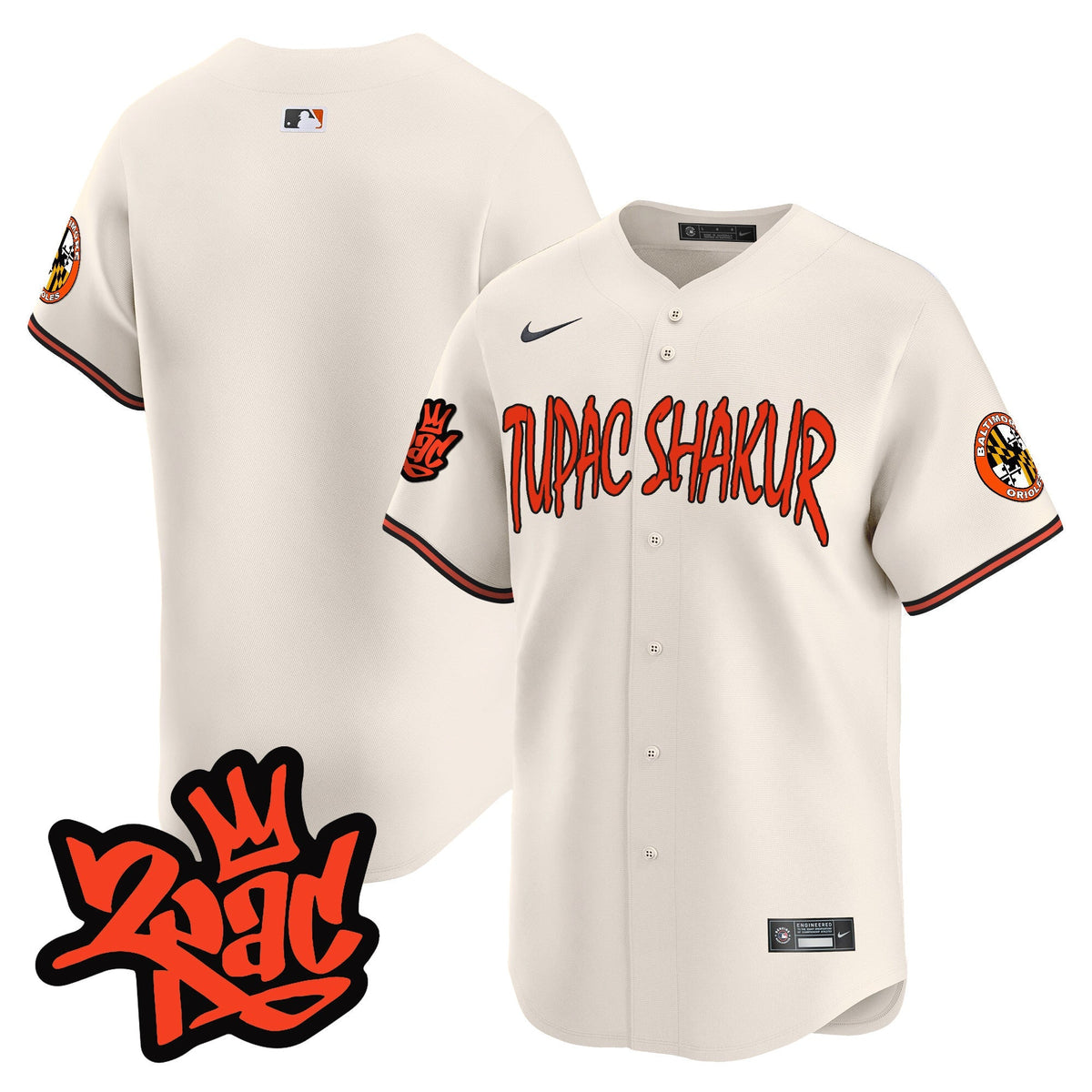 Menâs BAL Tupac Shakur Vapor Premier Limited Jersey - All Stitched