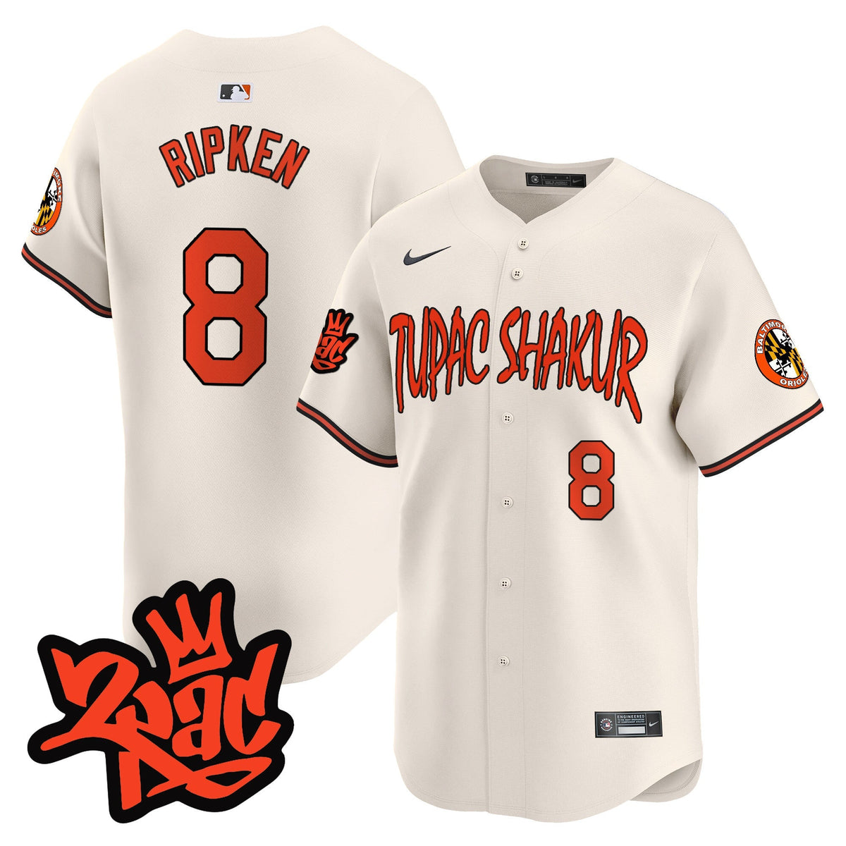 Menâs BAL Tupac Shakur Vapor Premier Limited Jersey - All Stitched