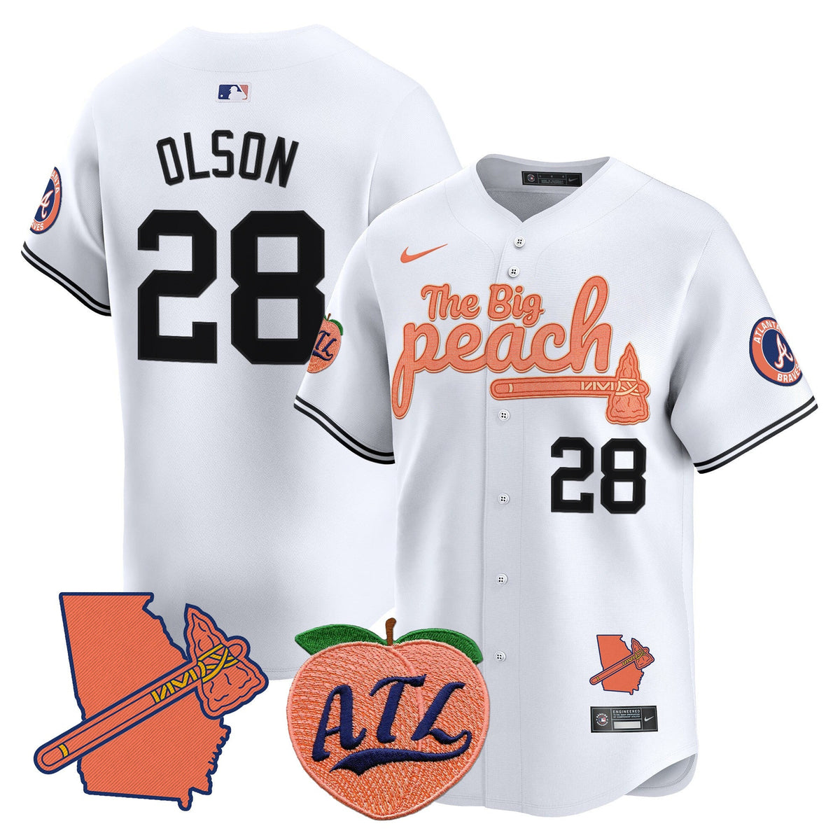 ATL The Big Peach Vapor Premier Limited Jersey V2 - All Stitched