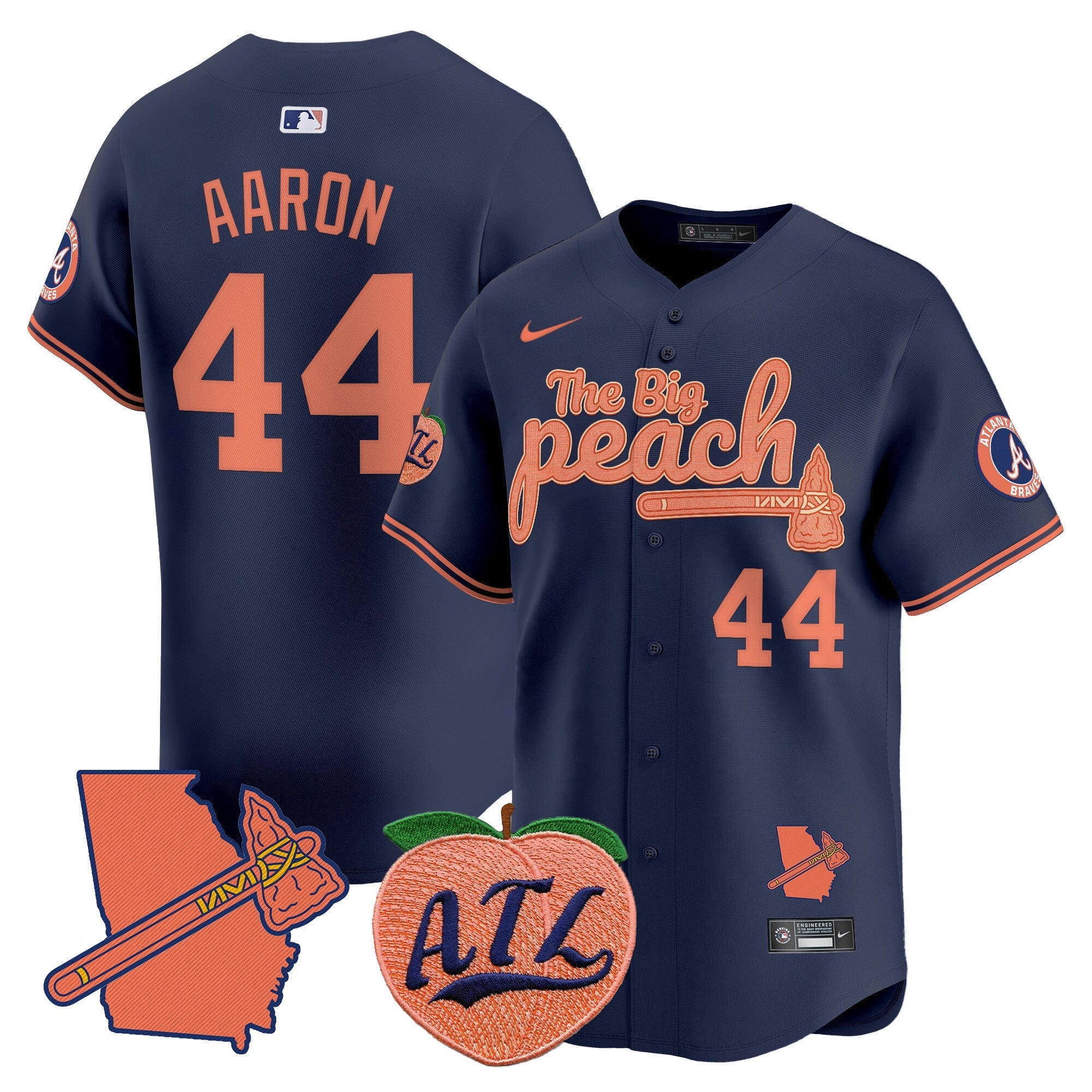 ATL The Big Peach Vapor Premier Limited Jersey V2 - All Stitched