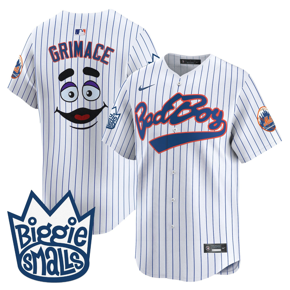 Mets Biggie Smalls Vapor Premier Limited Jersey - All Stitched