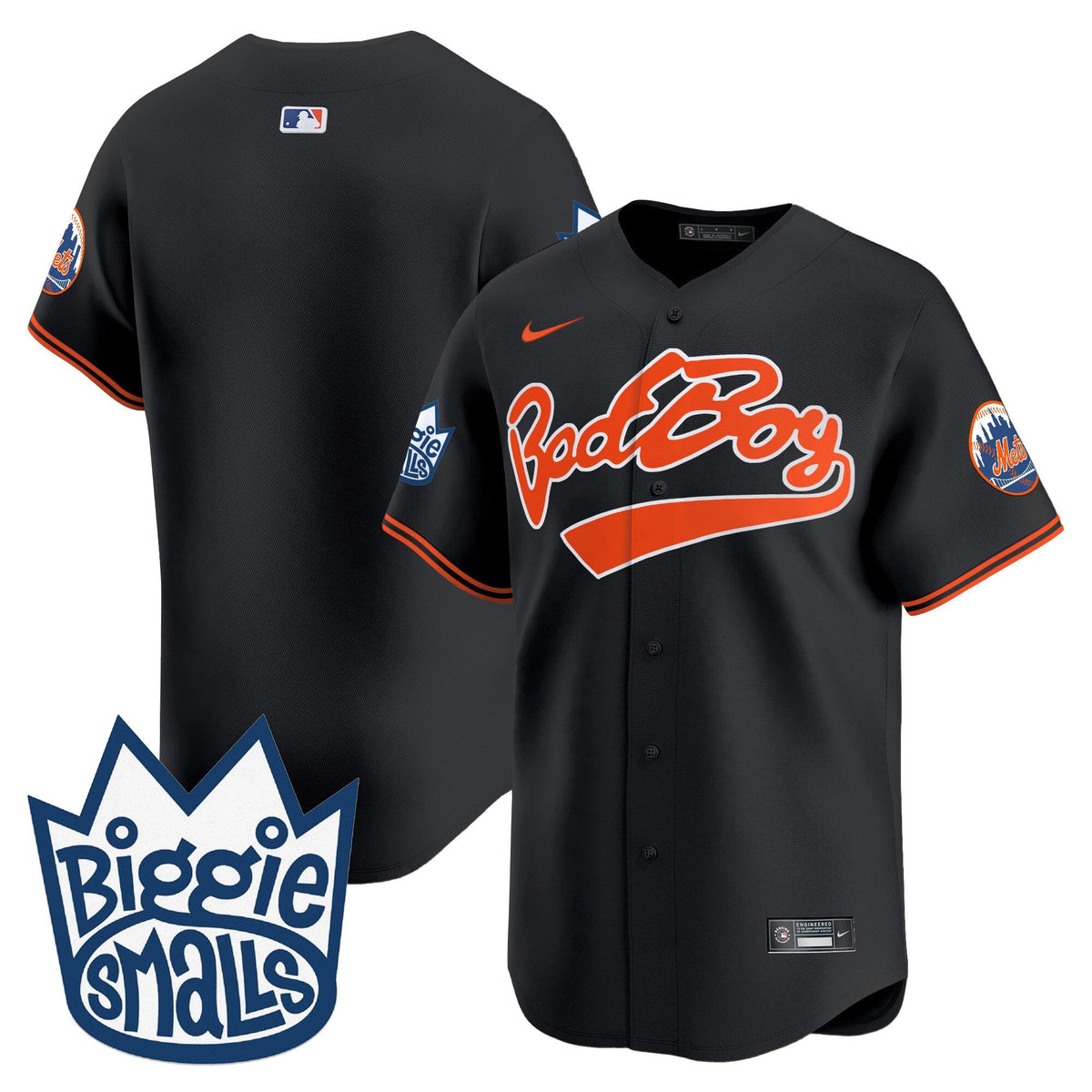 Mets Biggie Smalls Vapor Premier Limited Jersey - All Stitched