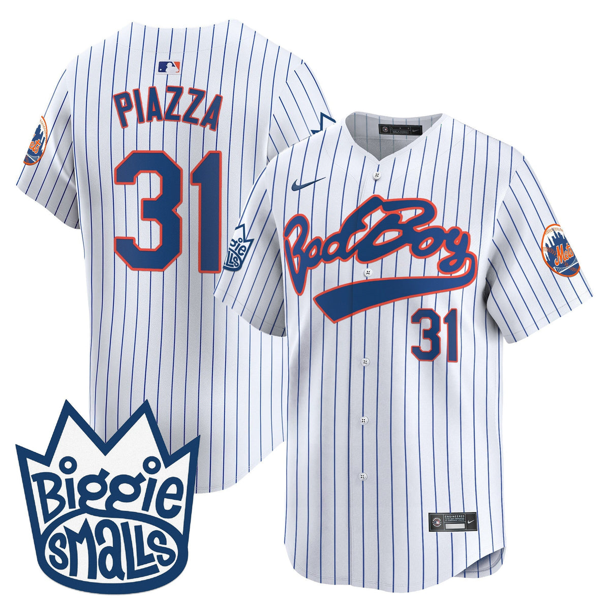 Mets Biggie Smalls Vapor Premier Limited Jersey - All Stitched