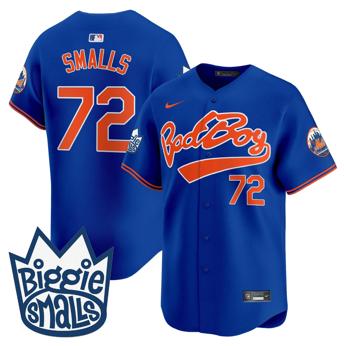 Mets Biggie Smalls Vapor Premier Limited Jersey - All Stitched