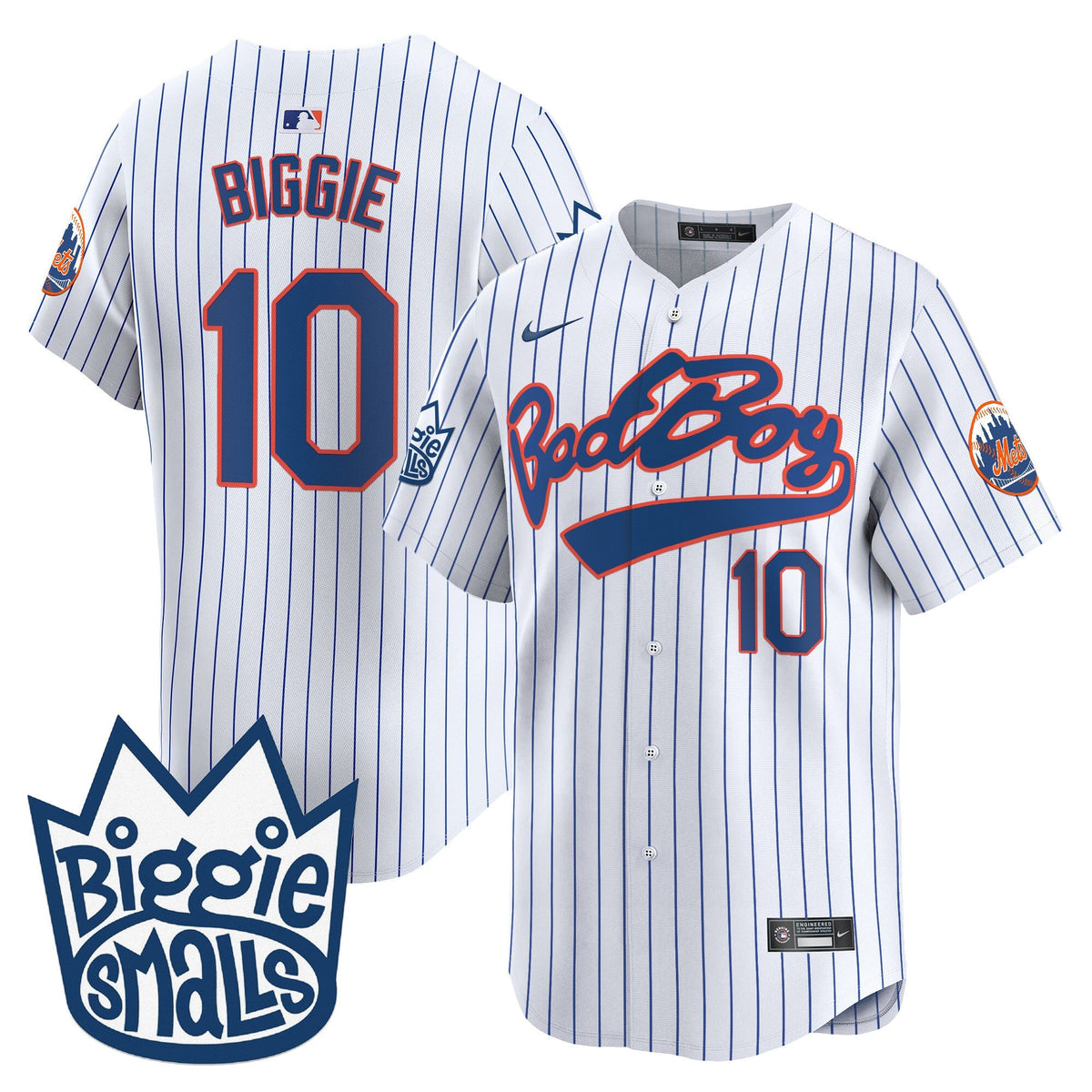 Mets Biggie Smalls Vapor Premier Limited Jersey - All Stitched