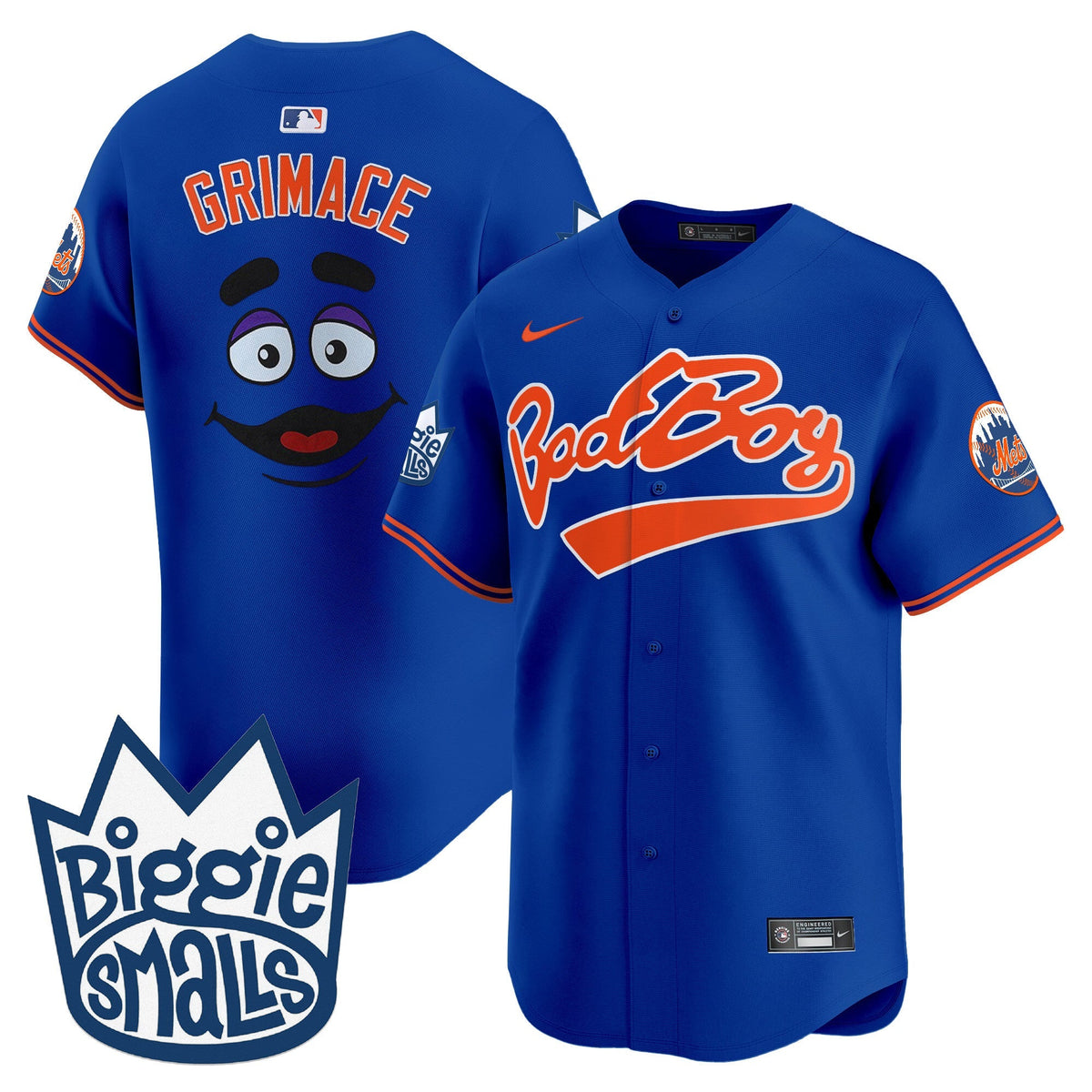 Mets Biggie Smalls Vapor Premier Limited Jersey - All Stitched