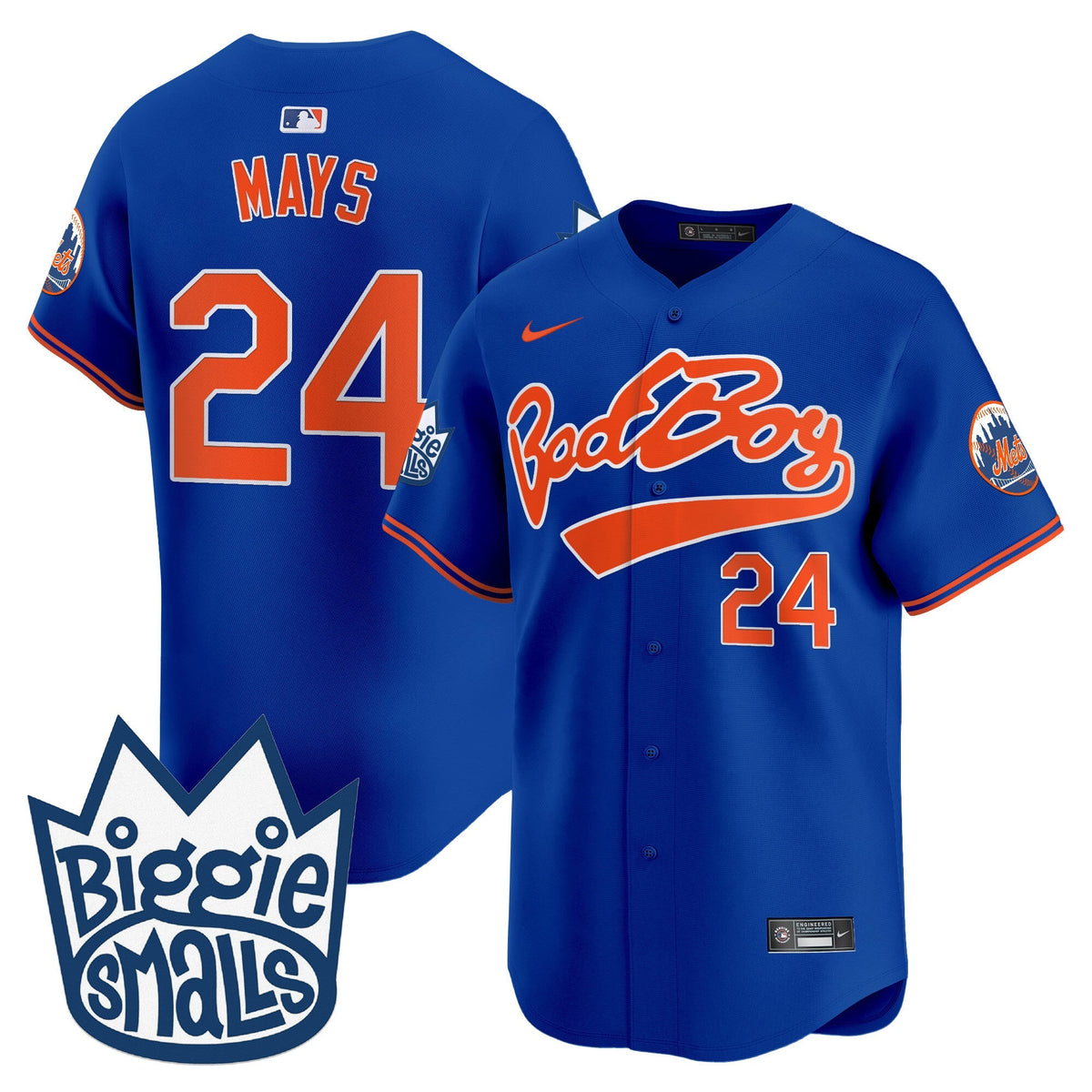 Mets Biggie Smalls Vapor Premier Limited Jersey - All Stitched
