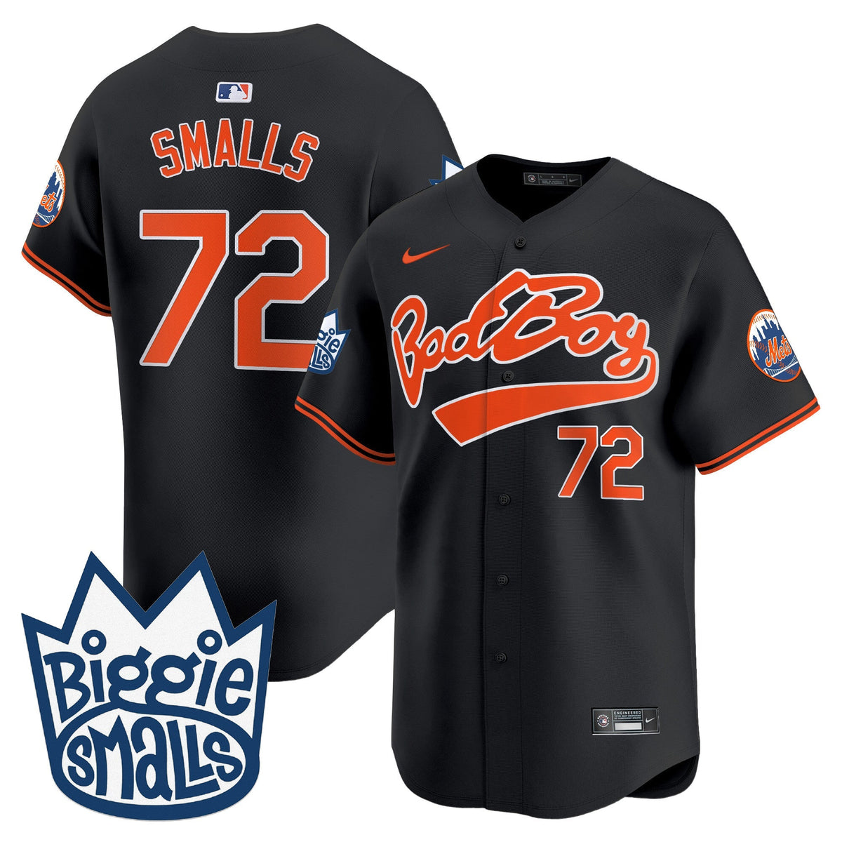 Mets Biggie Smalls Vapor Premier Limited Jersey - All Stitched