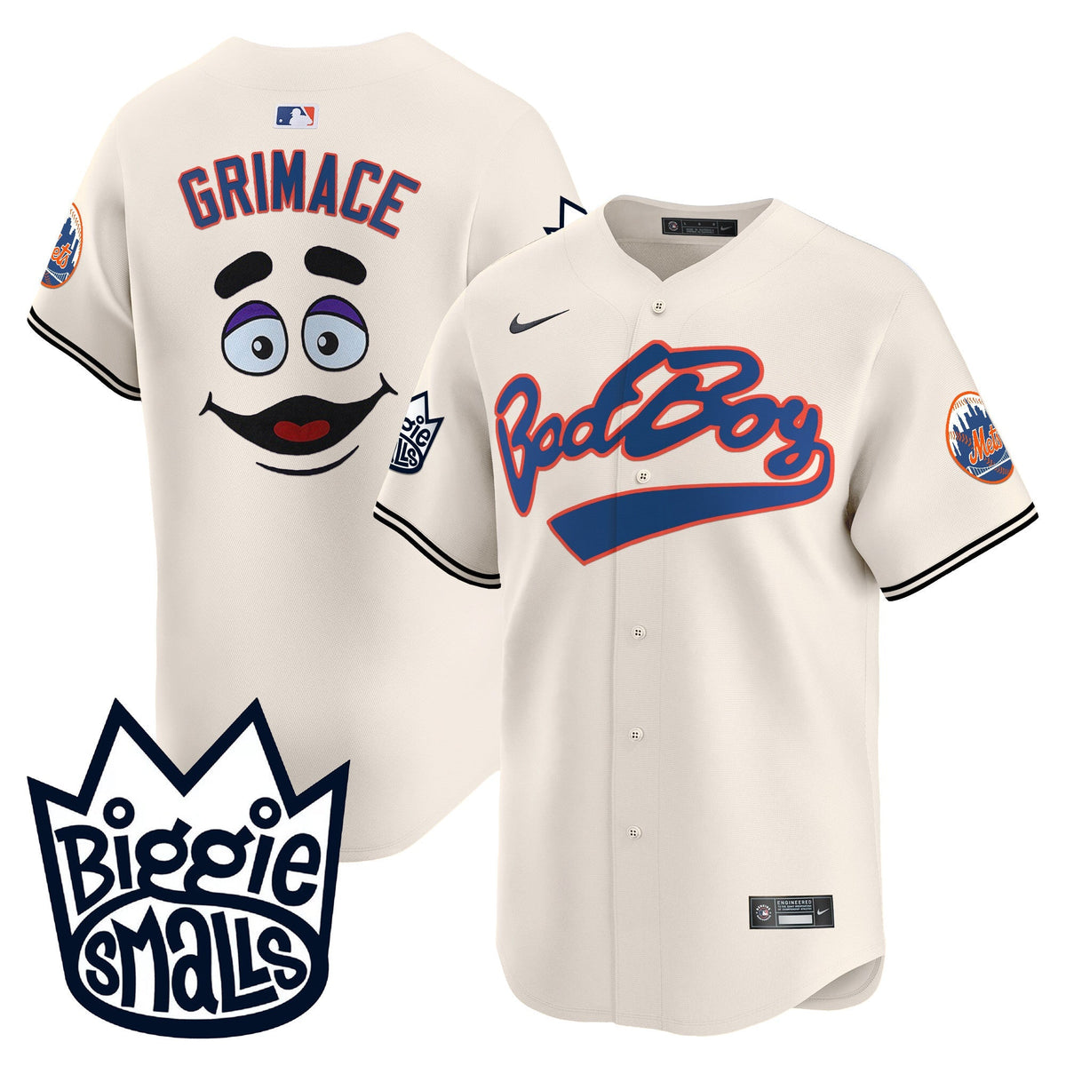 Mets Biggie Smalls Vapor Premier Limited Jersey - Stitched