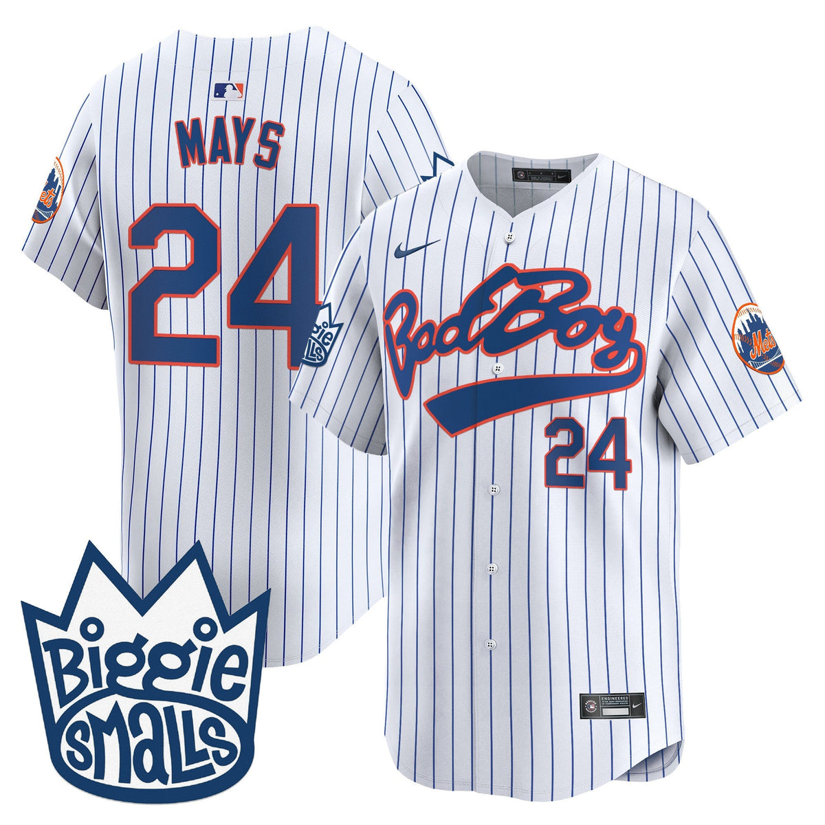 Mets Biggie Smalls Vapor Premier Limited Jersey - All Stitched