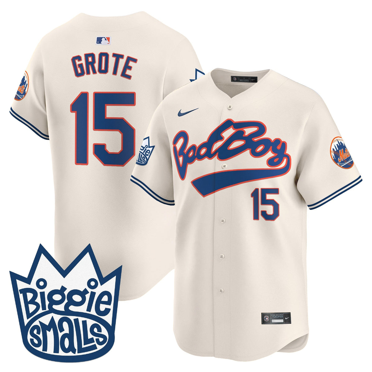 Mets Biggie Smalls Vapor Premier Limited Jersey - All Stitched