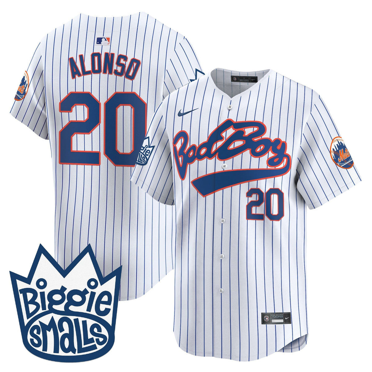 Mets Biggie Smalls Vapor Premier Limited Jersey - Stitched