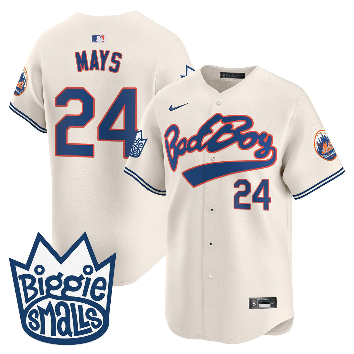 Mets Biggie Smalls Vapor Premier Limited Jersey - Stitched
