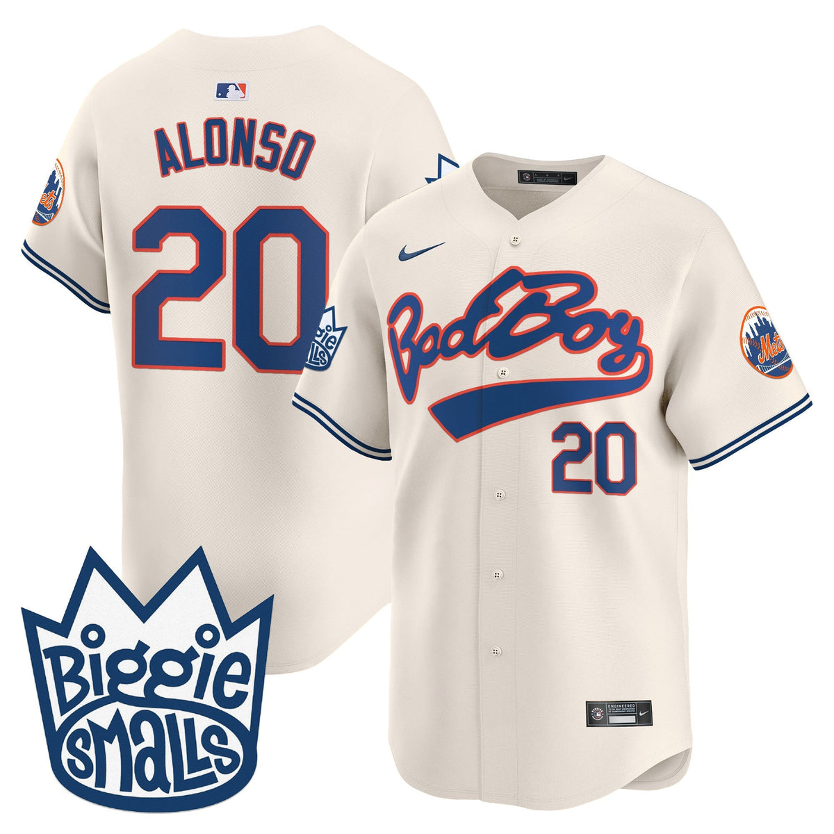 Mets Biggie Smalls Vapor Premier Limited Jersey - All Stitched