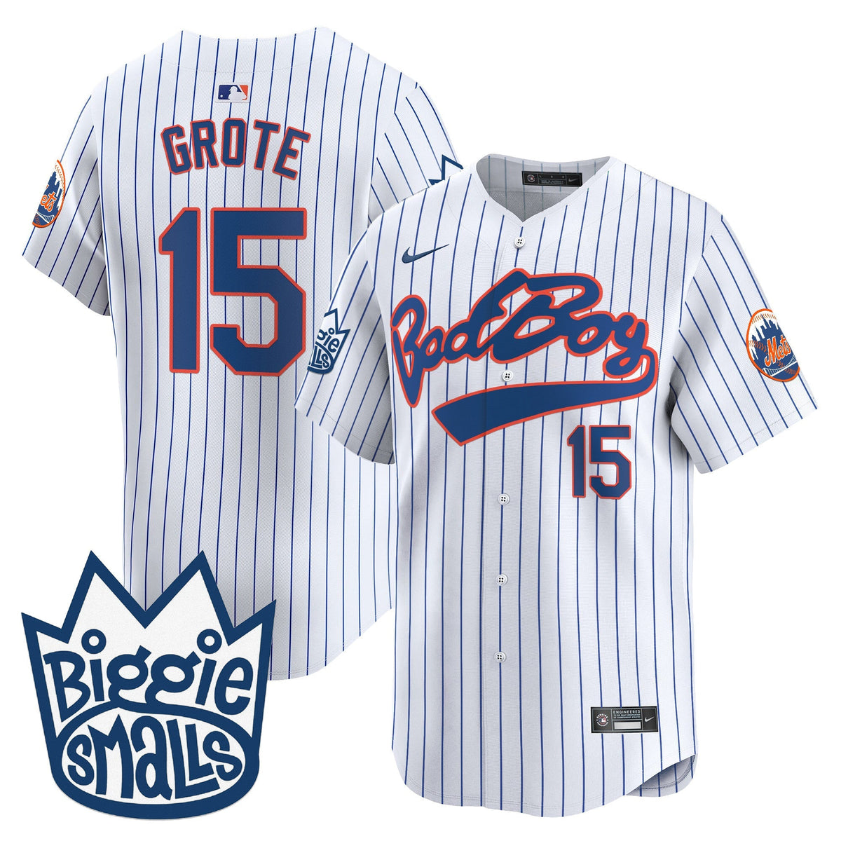 Mets Biggie Smalls Vapor Premier Limited Jersey - All Stitched