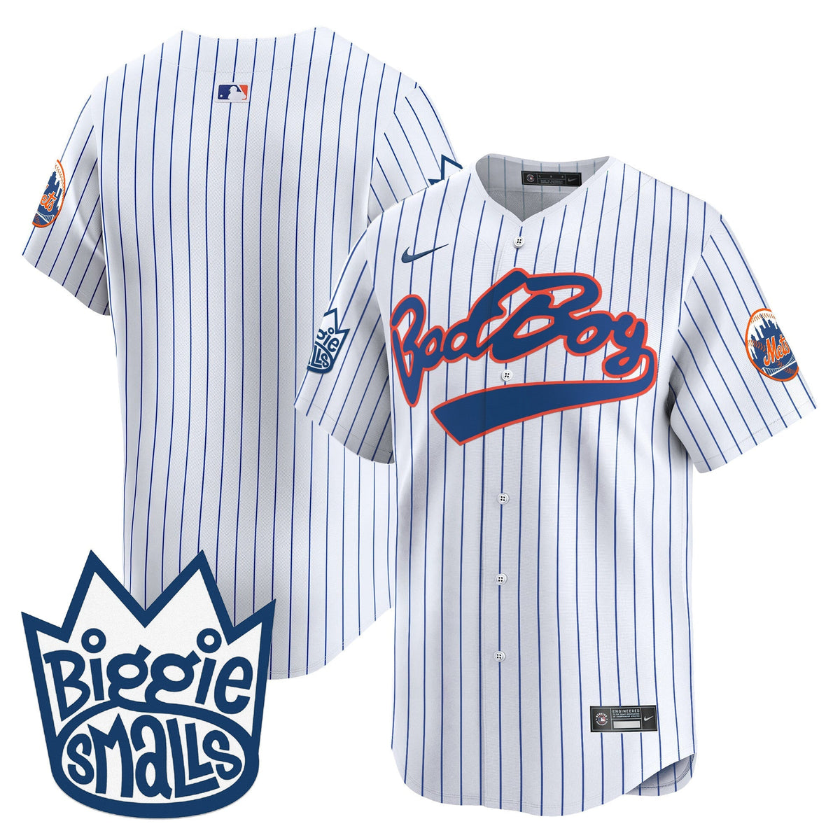 Mets Biggie Smalls Vapor Premier Limited Jersey - All Stitched