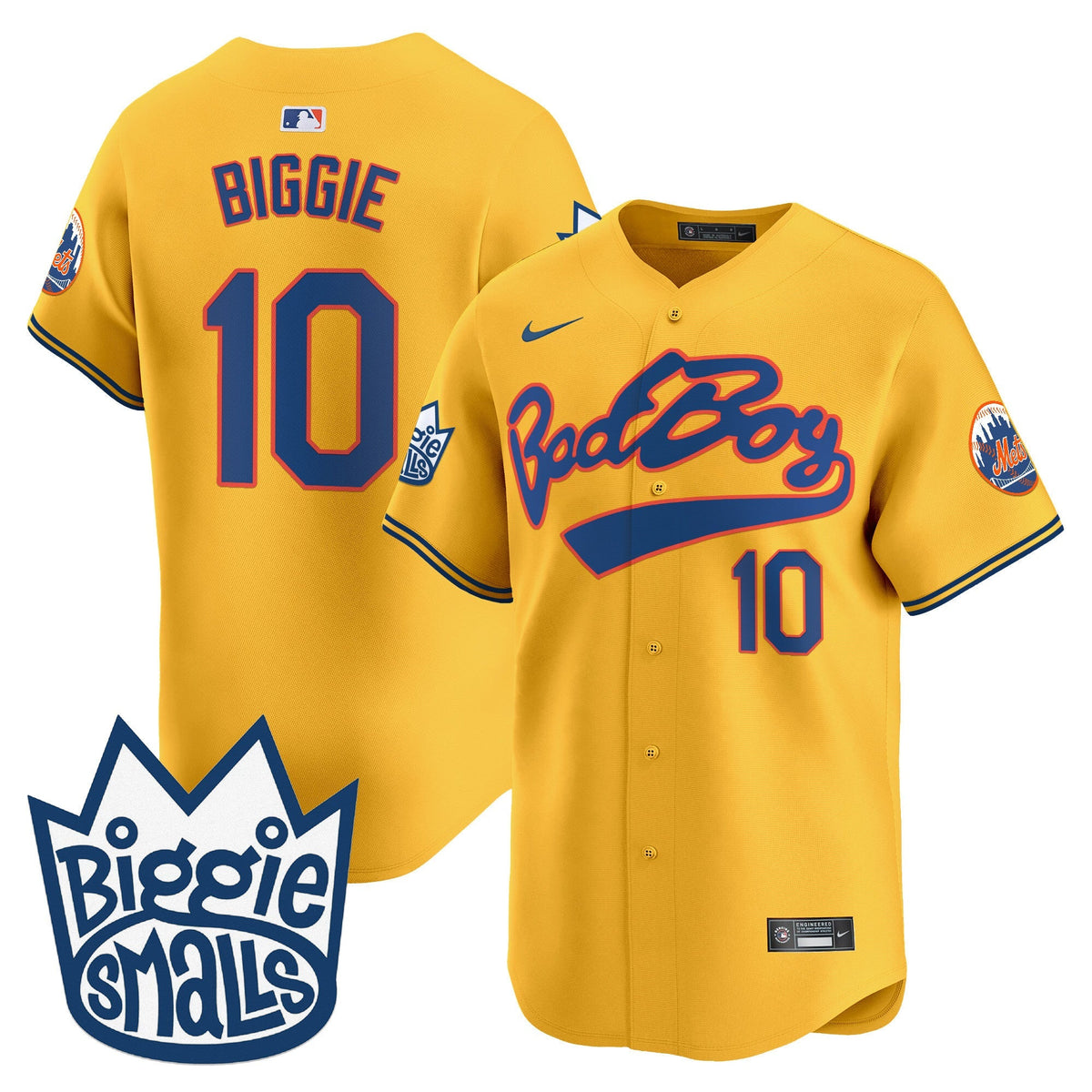 Mets Biggie Smalls Vapor Premier Limited Jersey - Stitched