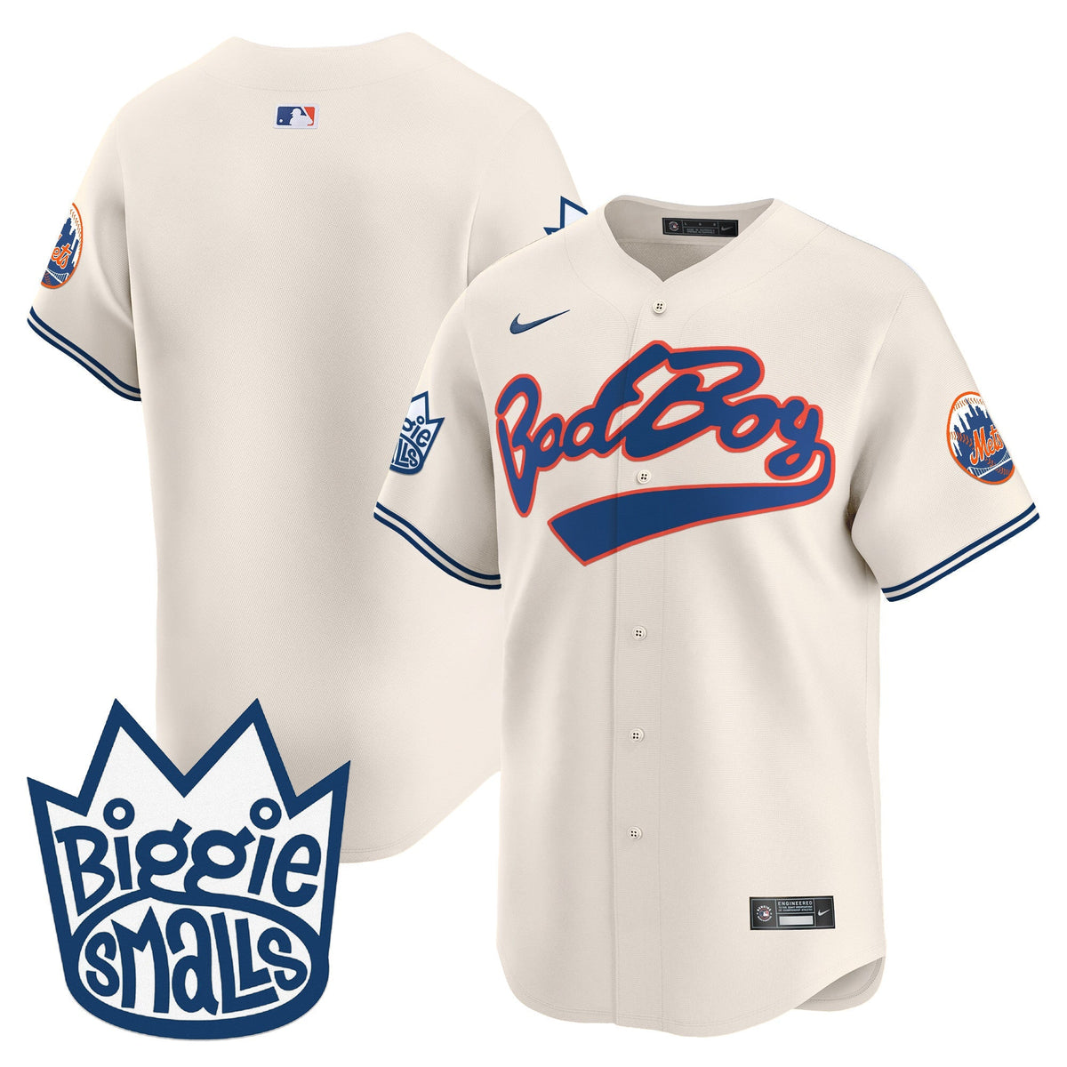 Mets Biggie Smalls Vapor Premier Limited Jersey - All Stitched