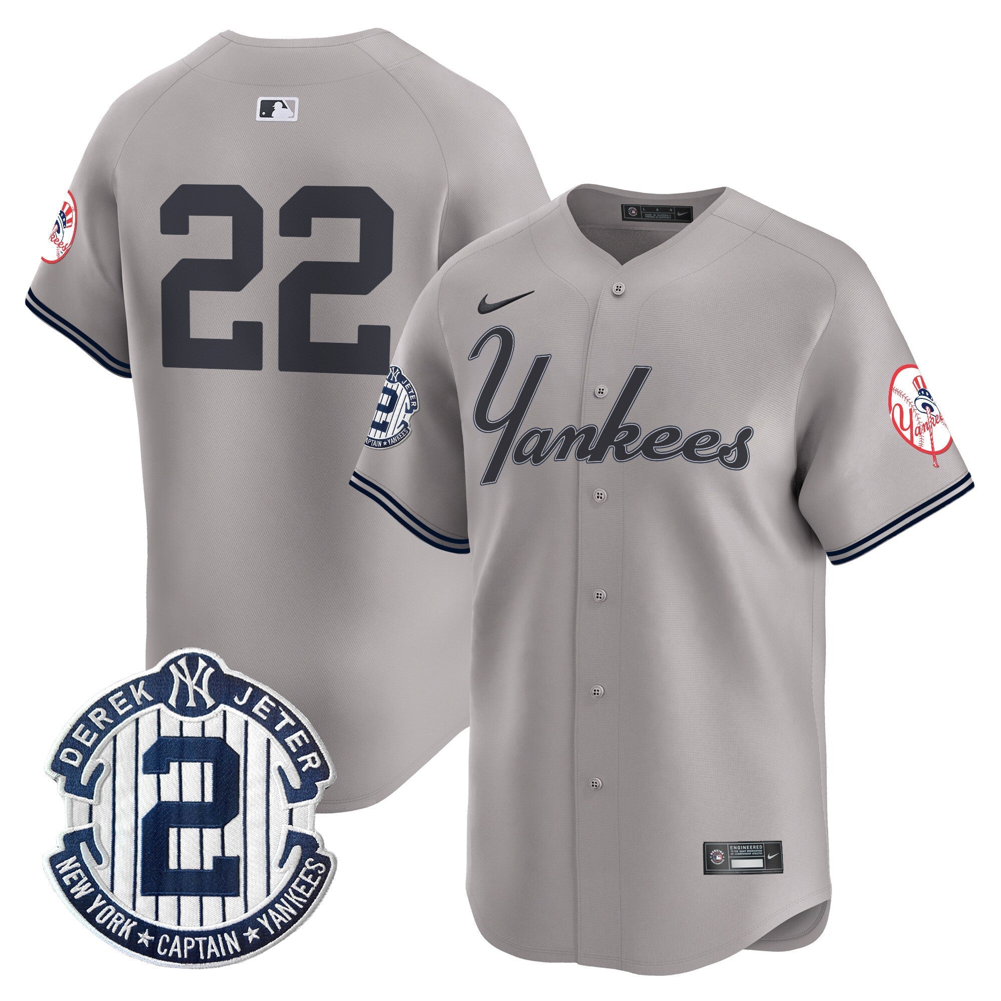 Yankees Throwback Vapor Premier Limited Jersey V2 - Stitched