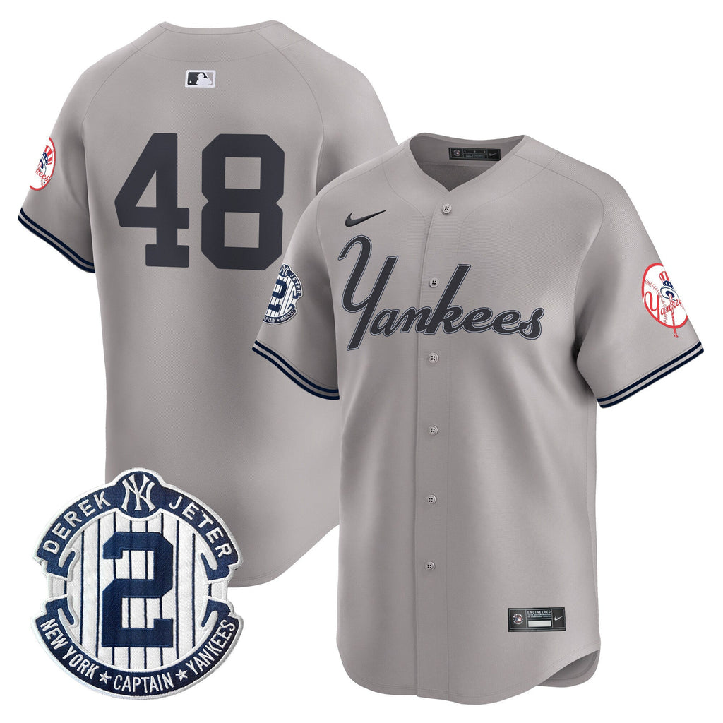 Yankees Throwback Vapor Premier Limited Jersey V2 - Stitched