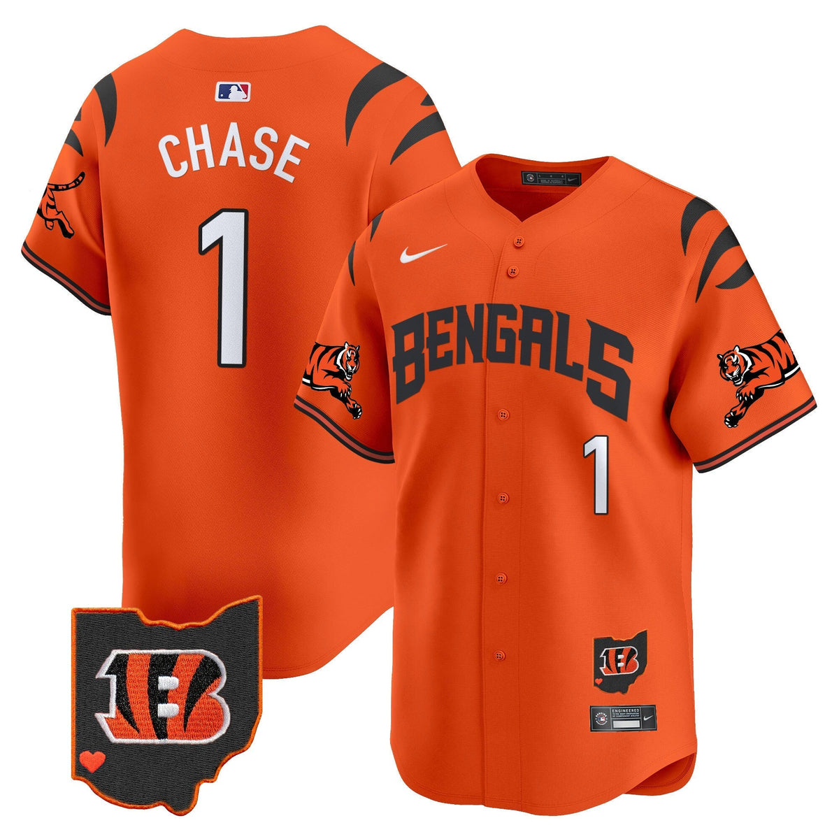 Bengals Vapor Premier Limited Jersey - Stitched