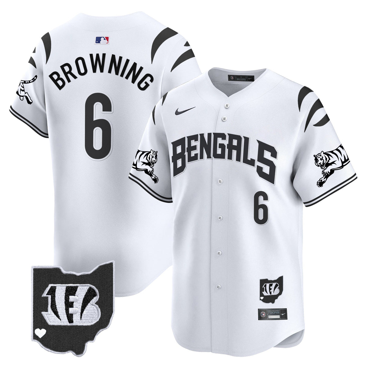Bengals Vapor Premier Limited Jersey - Stitched