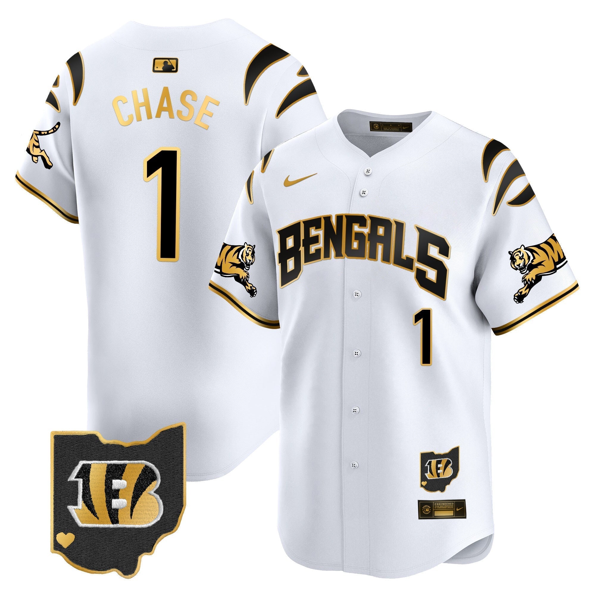 Bengals Vapor Premier Limited Jersey - Stitched