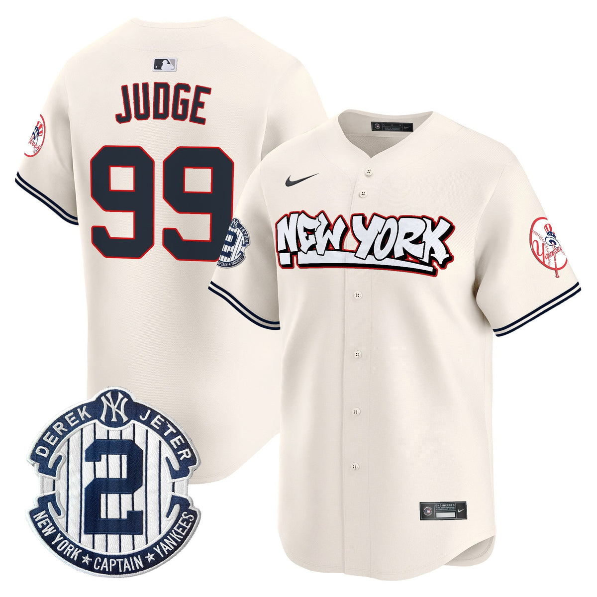 NYY Graffiti Vapor Premier Limited Jersey V2 - All Stitched