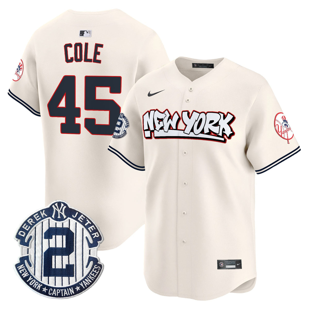 NYY Graffiti Vapor Premier Limited Jersey V2 - All Stitched