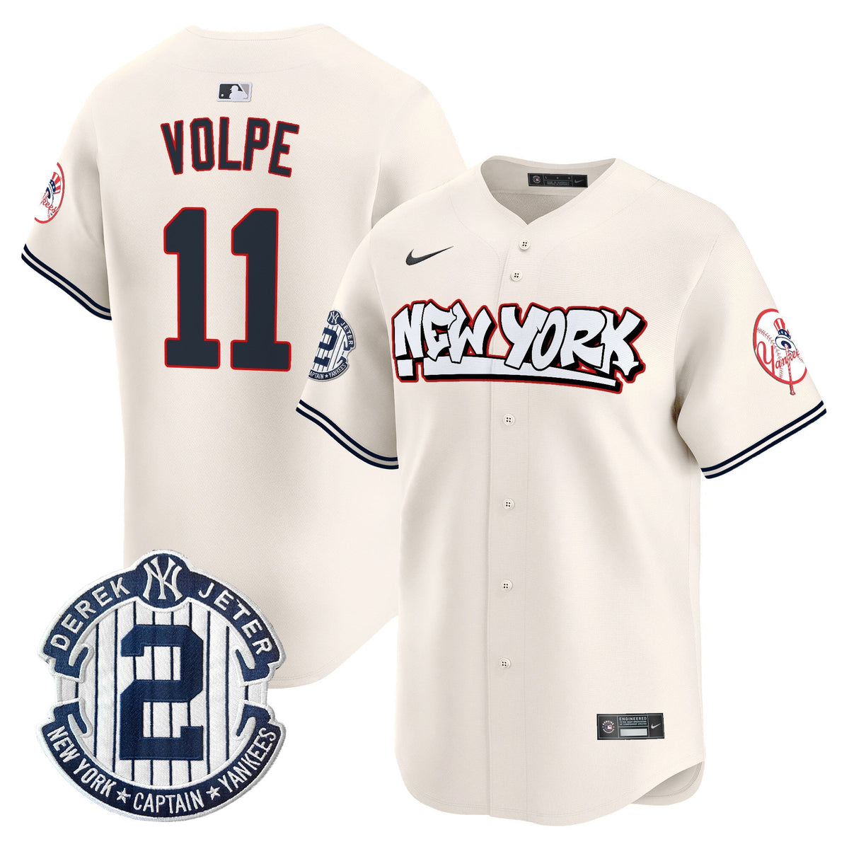 NYY Graffiti Vapor Premier Limited Jersey V2 - All Stitched